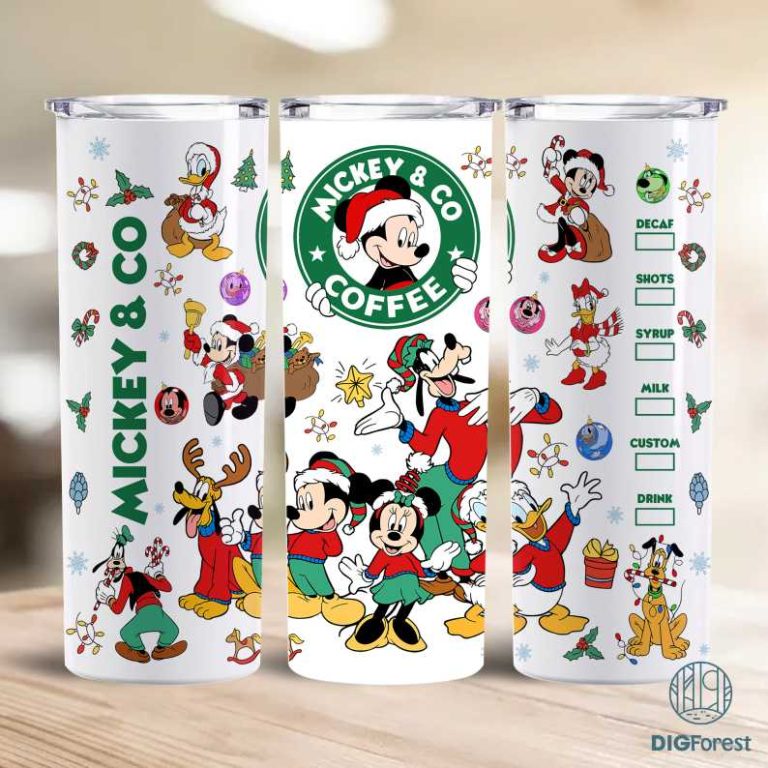 Disney Mickey And Friends Surprise Christmas 20oz Skinny Tumbler, Santa