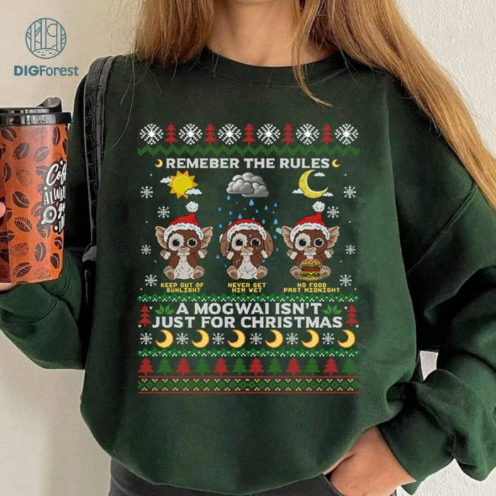 Gremlins Ugly Christmas Sweater, Gremlins Christmas Png, Gizmo Gremlins Christmas Shirt, Gremlins Sweater, Christmas Movie Shirt, Digital Download