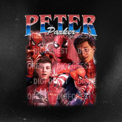 Peter Parker Spiderman 2 Shirt | Vintage Spider Man Shirt | Spider Man Homage Png | Avengers Superhero Shirt | Digital Download
