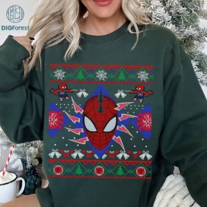 Spider-Man Across The Spider-Verse Spider Punk Ugly Christmas Png, Retro Spider-Punk Shirt, Spider-Punk Png, Spiderman Comic Png, Spiderman 2023 Png