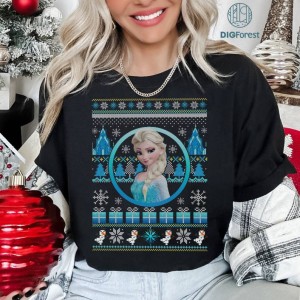 Disney Frozen Elsa Anna Princess Olaf Under | The Christmas Tree Most Wonderful Time Shirt | Christmas Xmas Snow T-shirt | Tis The Season Shirt 2023
