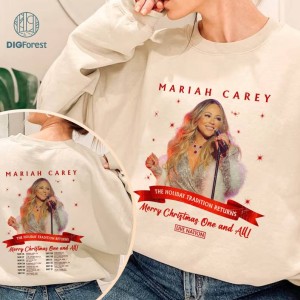 All I Want For Christmas Is Mariah Carey Png, Music Xmas Shirt, Mariah Carey concert, Best Christmas Song Shirt, Christmas Tour Shirt