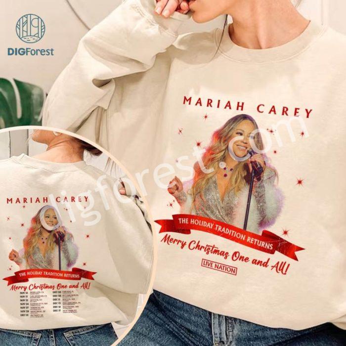 All I Want For Christmas Is Mariah Carey Png, Music Xmas Shirt, Mariah Carey concert, Best Christmas Song Shirt, Christmas Tour Shirt