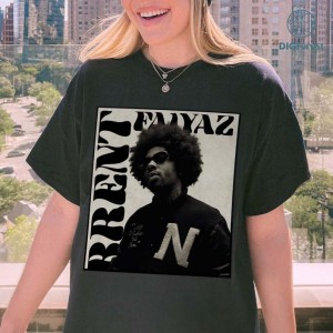 Brent Faiyaz Png, Brent Faiyaz Shirt, Brent Faiyaz Vintage 90s Rap Shirt, Brent Faiyaz Rock Band T Shirt, Rap Hip Hop Shirt for Men