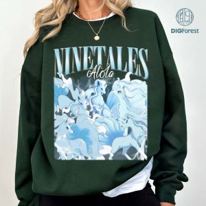 Ninetales Alola Png, Anime Pkm Shirt, Ninetales Sweatshirt, Vintage Homage Shirt, Japanese Anime Sweatshirt Hoodie, Gamer Birthday Shirt