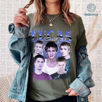 Retro Lucas Scott One Tree Hill Png | Lucas Scott One Tree Hill Shirt | Gift For Women | Lucas Scott Chad Michael Murray Shirt