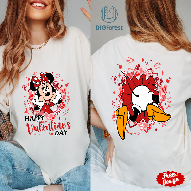 Disney Two-sided Mickey Disney Happy  Valentine