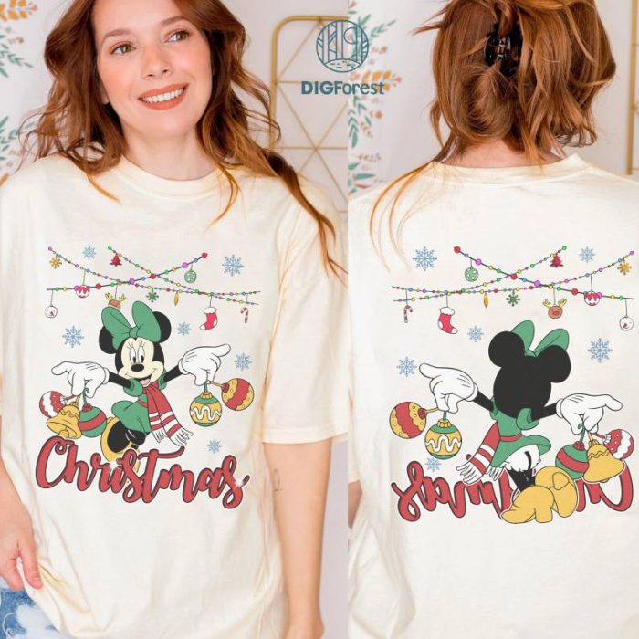 Vintage Disney Minnie Ornament Christmas Png, Disneyland Christmas Shirt, WDW Christmas Party, Mickey's Very Merry Christmas Party 2023, Digital Download