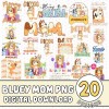 Bluey, Bluey Mom PNG Bundle, Bluey Cool Mom Club, Bluuey Best Mom Ever, Bluey Mum Life PNG, Bluuey Family Christmas, Pink Christmas