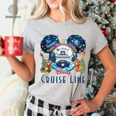 Disneyworld Cruise Line Shirt, Disney Mickey and Friends Very Merrytime Cruises 2023 Christmas Png, Disneyland Family Christmas Cruise Shirt, Digital Download