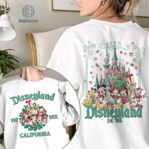 Disneyland EST 1955 Christmas Png, Disney Mickey and Friends Xmas Shirt, Disneyworld California Christmas Png, Mickey's Very Merry Christmas Party