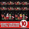 Christmas Disney Mickey Clipart Bundle png, xmas cartoon sublimation, PNG file for Christmas Mouse bundle, Digital Download
