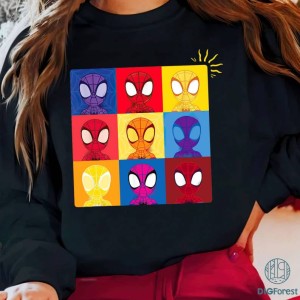 Spidey and His Amazing Friends Spider-Man Sense Png | Spider Man Miles Morales Ghost Spider Shirt | Superhero Spidey Cartoon Shirt