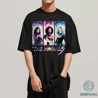 The Marvels Ms. Marvel Photon Captain Marvel Shirt | The Marvels Movie PNG| Carol Danvers Monica Rambeau Shirt | Avengers Team Shirt