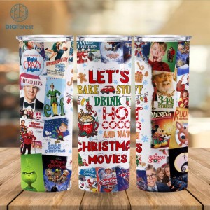 Buddy Elf Christmas 20 Oz Tumbler Wrap Design, Christmas Movie Tumbler Png, The Grinch Png, Home Alone Png, A Christmas Story Png, Straight Tumbler