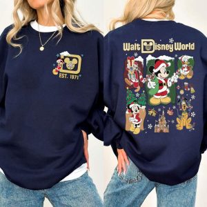 Two-sided Disney Mickey and Friends Christmas Png, Walt Disneyworld Xmas Shirt, Mickey's Very Merry Christmas Party, Family Christmas Vacation 2023