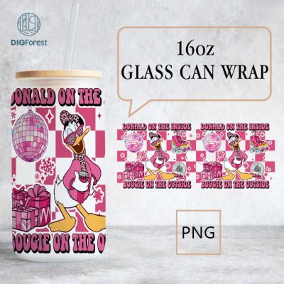 Disneyland Christmas 16oz Glass Can Wrap PNG, Xmas Libbey Can Wrap, Mouse And Friends Can Wrap, Christmas Glass Can Wrap, Disney Xmas Libbey Wrap