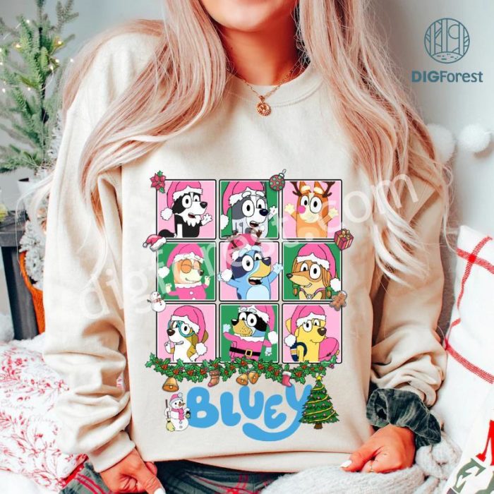 Bluey Pink Christmas Tree Shirt | Bluey Family Christmas Tee | Pink Christmas Bluey Shirt | Bluey Very Merry Christmas Shirt | Bluey Theme Xmas Shirt Bluey Pink Christmas Tree Shirt | Bluey Family Christmas Tee | Pink Christmas Bluey Shirt | Bluey Very Merry Christmas Shirt | Bluey Theme Xmas Shirt