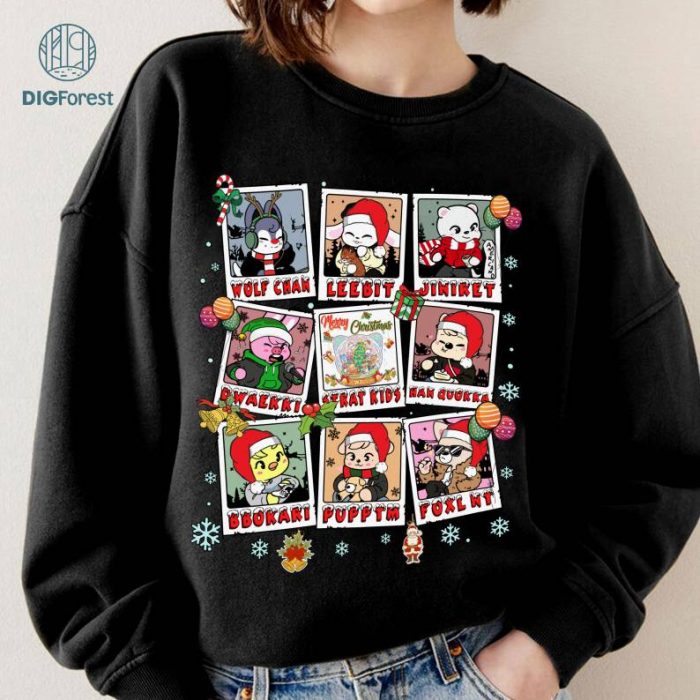 Stray Kids Christmas Sweatshirt | Stay Fandom | Stray Kids Hoodie | Skzoo Shirt | Stray Kids Sweatshirt | Wolf Chan | Kpop Gift