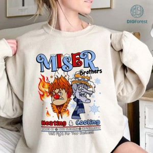 Miser Brothers Heating And Cooling Png, Miser Brothers Christmas Shirt, Snow Miser, Heat Miser, Heat And Snow Shirt, Year Without Santa