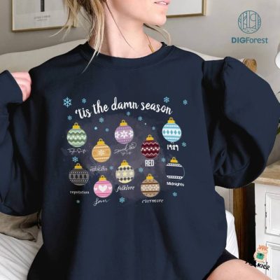 Taylor Swiftmas Sweatshirt, Merry Swiftmas Sweatshirt, Swiftmas Sweatshirt, Taylor Family Shirt, TS Fan Gift, Tis The Damn Season, Digital Download