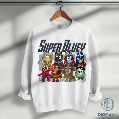 Bluey Superhero Shirt | Super Bluey Avengers PNG | Bluey Family Shirts | Bluey Birthday Party Shirts | Bluey Toddler Tee Kids Bluey Shirts Bluey Superhero Shirt | Super Bluey Avengers PNG | Bluey Family Shirts | Bluey Birthday Party Shirts | Bluey Toddler Tee Kids Bluey Shirts