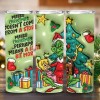 3D Inflated Christmas And Bougie 20oz Skinny Straight & Tapered Tumbler Design, Grinch Christmas Straight Tumbler Design, Instant Download