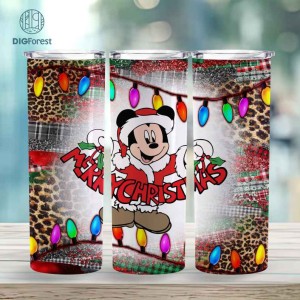 Disney Mickey And Friends Christmas Characters Friends | Cute Mouse Friends Christmas 20oz Tumbler Wrap | Magic Kingdom Png | Xmas Christmas PNG