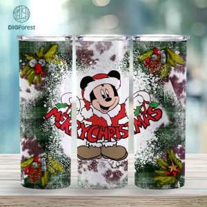 Disney Mickey Christmas Characters Friends | Cute Mouse Friends Christmas 20oz Tumbler Wrap | Magic Kingdom Png | Xmas Christmas PNG