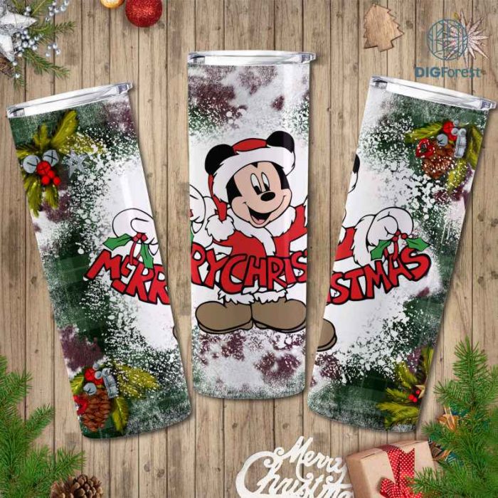 Disney Mickey Christmas Characters Friends | Cute Mouse Friends Christmas 20oz Tumbler Wrap | Magic Kingdom Png | Xmas Christmas PNG