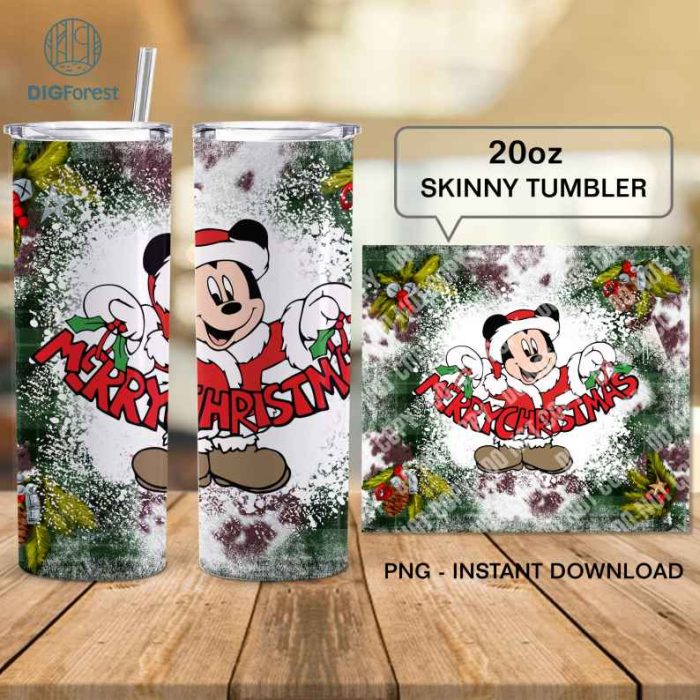 Disney Mickey Christmas Characters Friends | Cute Mouse Friends Christmas 20oz Tumbler Wrap | Magic Kingdom Png | Xmas Christmas PNG