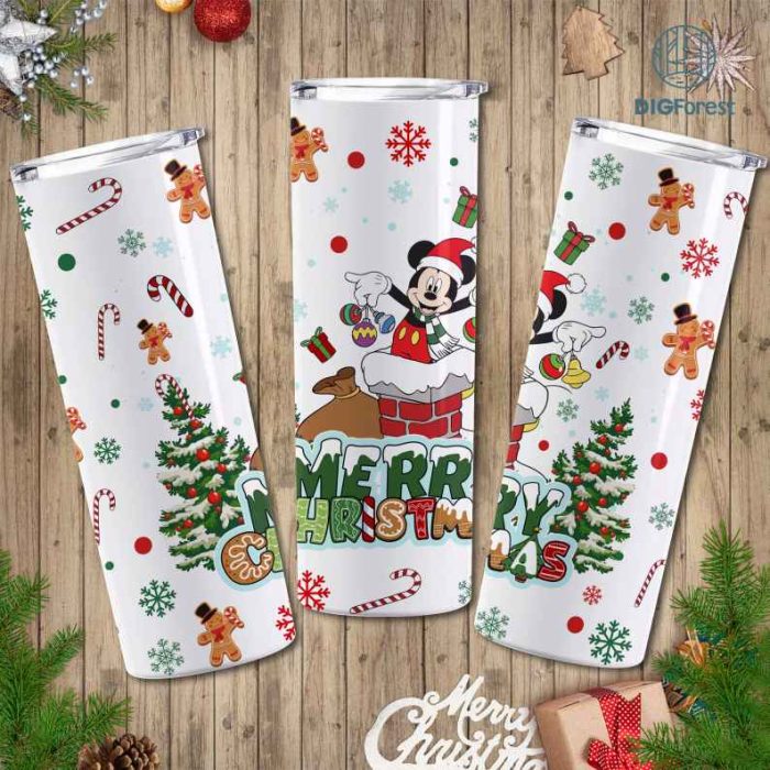 Mickey And Minnie Christmas Characters Friends 20oz Tumbler Wrap | Disney Cute Mouse Friends Christmas | Magic Kingdom Png | Xmas Christmas PNG