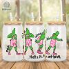 Grinch Pink Christmas 16oz Glass Can, That's It I'm Not Going Png, Disneyland Grinchmas, The Grinch Coffee Tumbler Wrap Png, Grinch My Day
