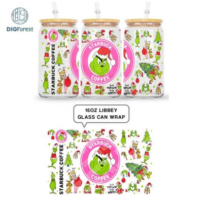 Merry Grinchmas 16oz Libbey Glass Can Wrap Design Digital PNG | Grinch Coffee Tumbler Wrap PNG | The Grinch Christmas 2023 Merry Grinchmas 16oz Libbey Glass Can Wrap Design Digital PNG | Grinch Coffee Tumbler Wrap PNG | The Grinch Christmas 2023