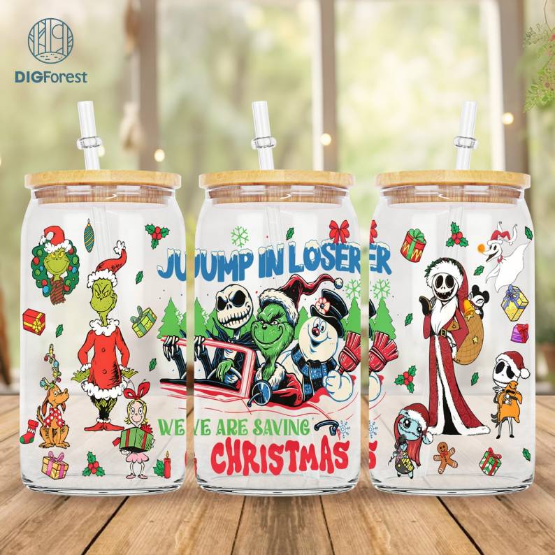 Grinch Coffee Tumbler Wrap PNG Grinch Christmas Png | Merry Grinchmas 16oz Libbey Glass Can Wrap Design Digital PNG | The Grinch Christmas 2023 | Digital Download Digforest.com