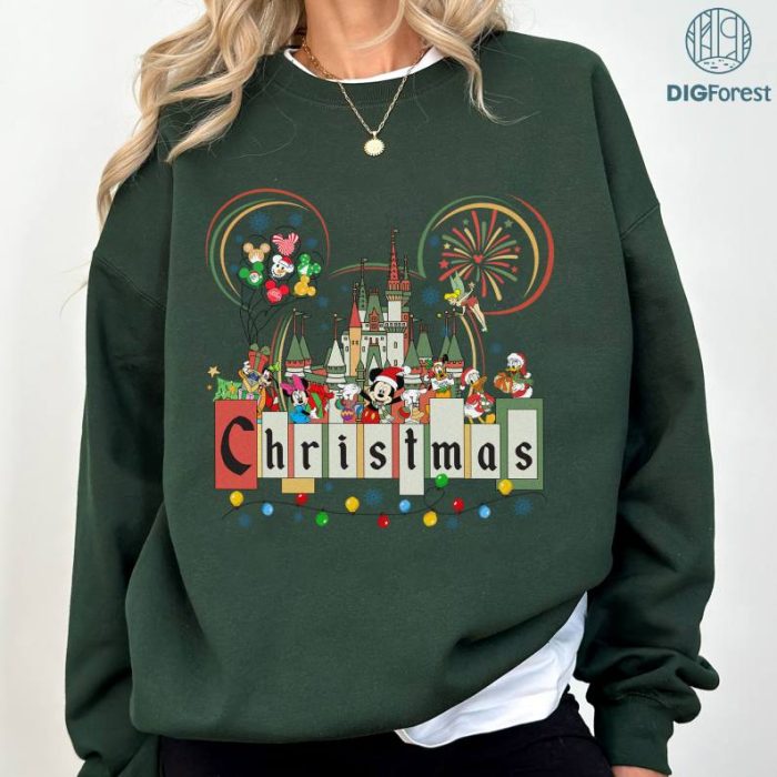Disneyland Christmas Png, Retro Disney Mickey and Friends Christmas Shirt, Christmas Family Png, Mickey Png, Christmas Gift