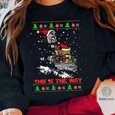 Star Wars Christmas Png, Baby Yoda Christmas Png, Disneyland Christmas Png, Disneyworld Png, Xmas Disneyland Png