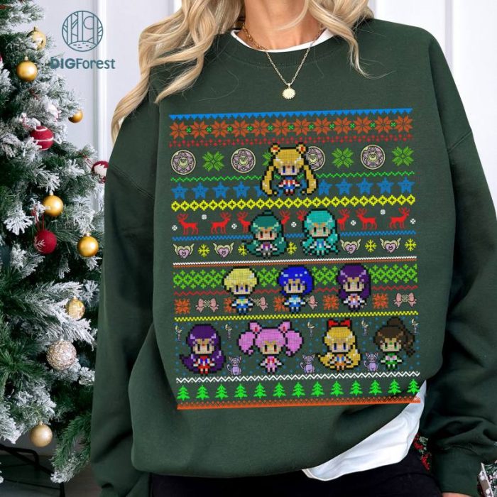 Senshi Ugly Christmas Sweater | Senshi Christmas Shirt | Senshi Christmas PNG| Christmas Gift