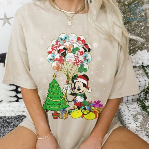 Disney Christmas Group Matching Shirt | Mickey and Friends Xmas Shirt | Magic Kingdom Balloons Christmas Shirt | Mickey Squad Christmas Tee
