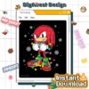 Sonic the Hedgehog Christmas PNG – Sonic Group Matching Merry Christmas Sublimation Design