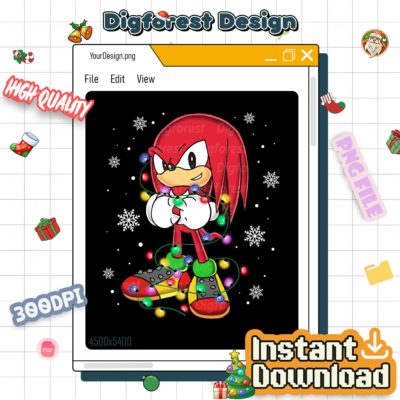 Sonic the Hedgehog Christmas PNG – Sonic Group Matching Merry Christmas Sublimation Design