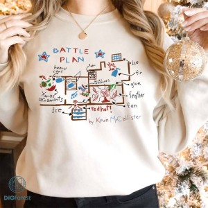 Kevin Battle Plan Shirt Home Security PNG| Kevin Alone Christmas Sweatshirt | Christmas Family Shirt | Christmas Movie Sweatshirt