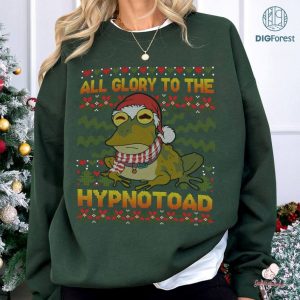 Hypnotoad Futurama Frog Sweatshirt, Futurama Frog Christmas PNG, Futurama Ugly Sweater, Christmas Sweatshirt, Christmas Gifts