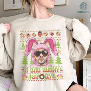 All I Want For Christmas Is Benito Ugly Christmas PNG| Bad Bunny Vintage Shirt | Bad Bunny Christmas Tee | Bad Bunny Ugly Xmas Sweatshirt