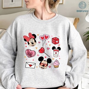 Disney Mickey And Minnie Valentines PNG, Mickey Minnie Heart, Disneyland Valentines Day Shirts, Matching Valentines Shirts, Magic Kingdom Shirts