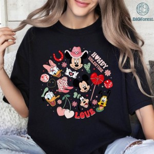 Disney Western Magical Valentines Day PNG, Mickey And Friends Magical Valentines Day shirt, Disneyland Valentines Day Shirt, Valentines Gift