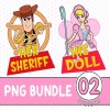 Disney Toy Story Woody And Bo Peep Couple PNG, Her Sheriff His Doll PNG, Valentine's Day 2024 Shirt, Disneyland Valentine Couple Shirt
