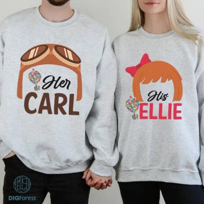 Disney Carl and Ellie Couple Matching PNG, His and Hers Family Honeymoon Vacation T-shirts , Mr and Mrs, Bride and Groom, Wife and Husband Disney Carl and Ellie Couple Matching PNG, His and Hers Family Honeymoon Vacation T-shirts , Mr and Mrs, Bride and Groom, Wife and Husband