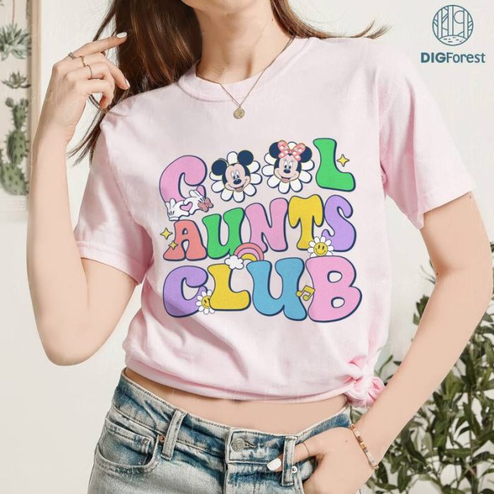Vintage Cool Aunts Club PNG | Mickey and Friends Shirt | Mickey Minnie Lovers Sweatshirt | Family Vacation Shirt