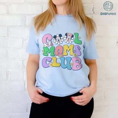 Vintage Cool Moms Club PNG| Mickey and Friends Shirt | Mickey Minnie Lovers Sweatshirt | Family Vacation Shirt | Gifts for Her